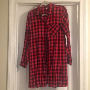 Old Navy buffalo plaid shirt dress